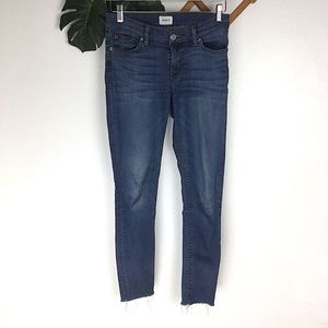 Hudson | Krista Ankle Raw Hem Skinny Jeans Size 26